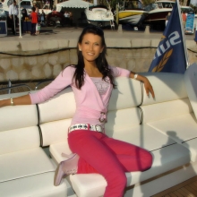 Antonia auf der Internationalen Boots-Messe Mallorca