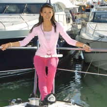 Antonia auf der Internationalen Boots-Messe Mallorca